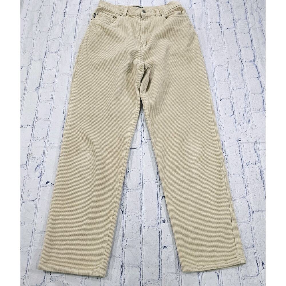 Lauren Ralph Lauren WOMENS SZ 10 Corduroy Pants Khaki Straight VINTAGE 90s
